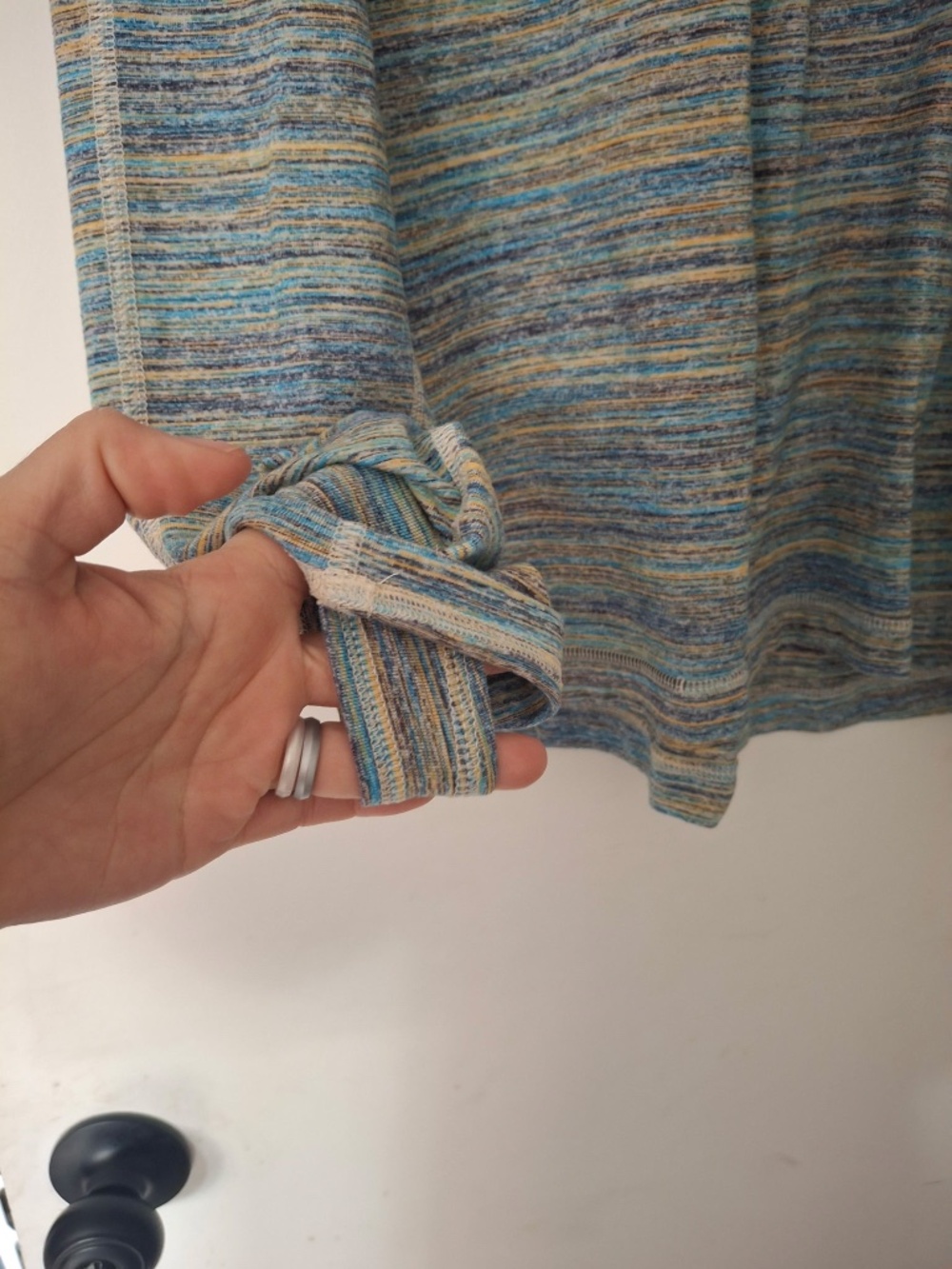 Lululemon Surge Warm 1/2 Zip Space Dye Camo Deep Navy - Picture 2 of 6